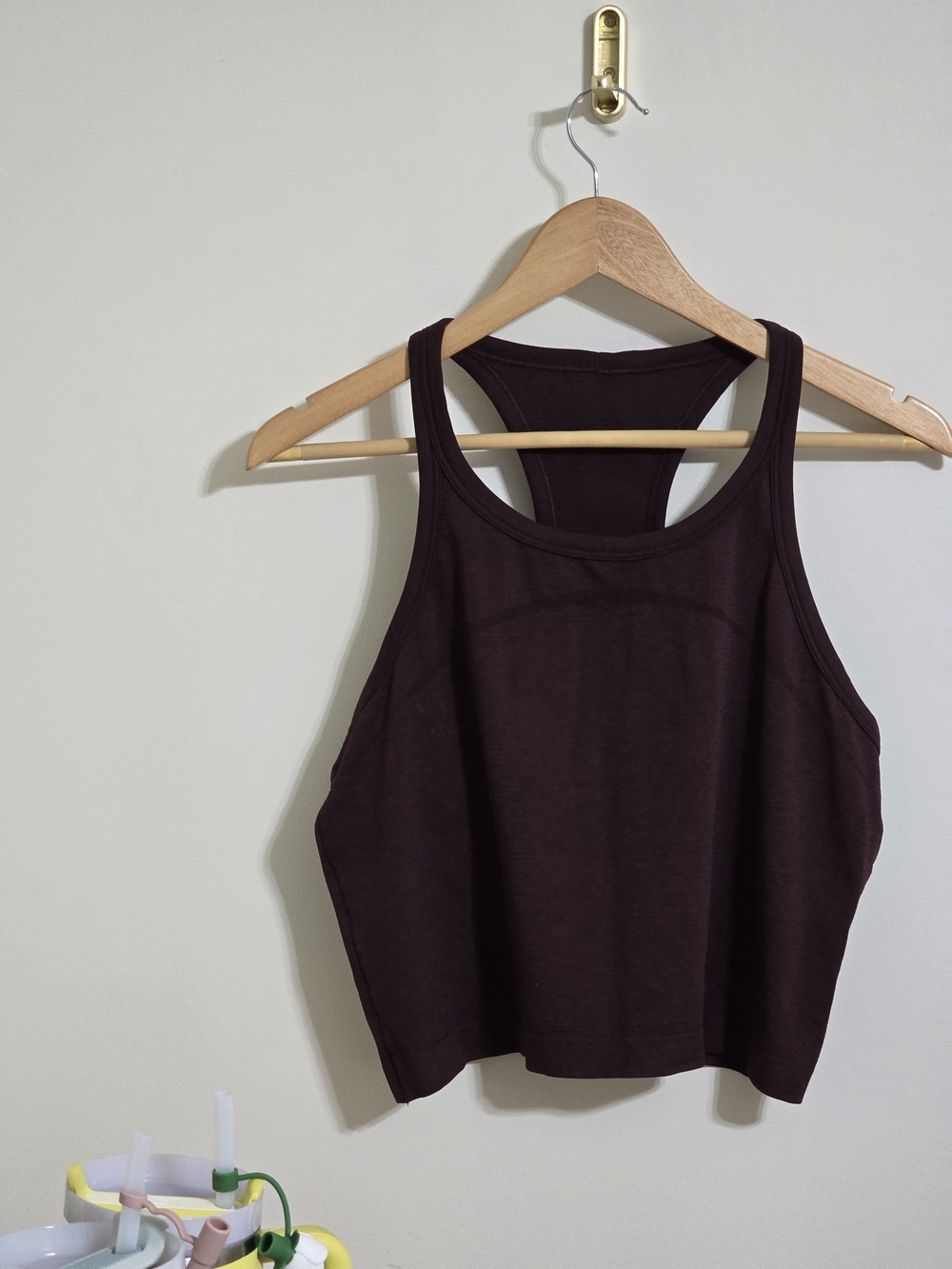 Lululemon Swiftly Tech Cropped Racerback Tank Top 2.0 in Goodnight Plum